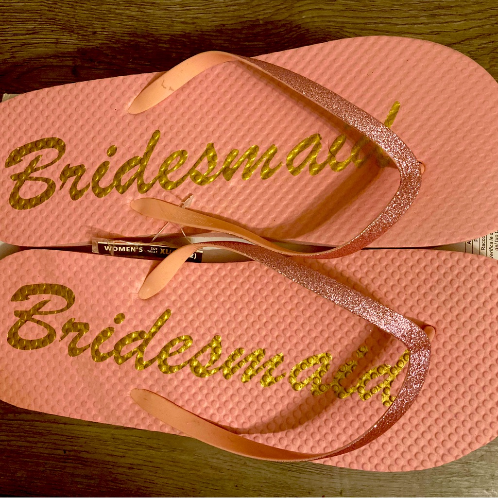 Brand New Bridesmaid Flip Flop Sandals